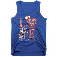 Love Stethoscope Heart Leopard Nurse Case Ger For Nurses Funny Gift Tank Top