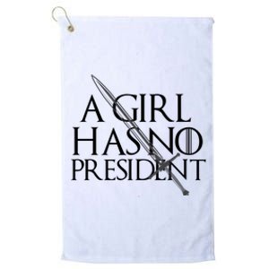 Lady's She Has No President Resist Anti Trump Platinum Collection Golf Towel