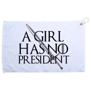 Lady's She Has No President Resist Anti Trump Grommeted Golf Towel