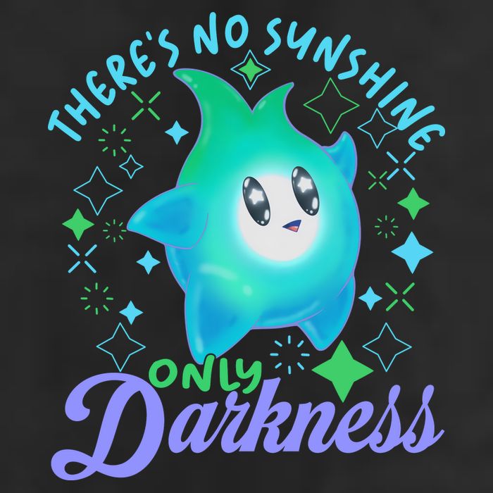 Luma Star Halloween Theres No Sunshine Only Darkness Luna Star 7 Panel Mesh Trucker Snapback Hat