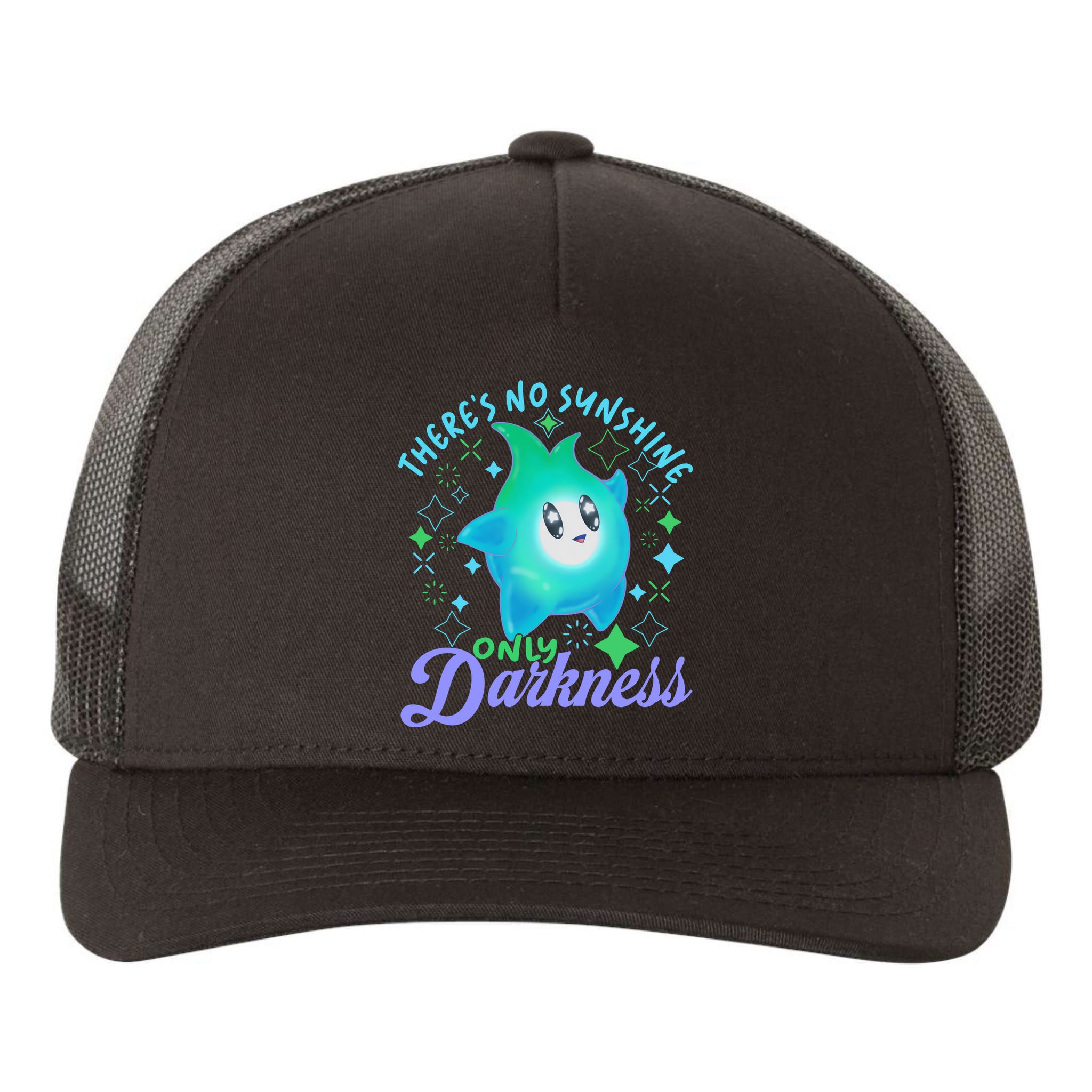 Luma Star Halloween Theres No Sunshine Only Darkness Luna Star Yupoong Adult 5-Panel Trucker Hat