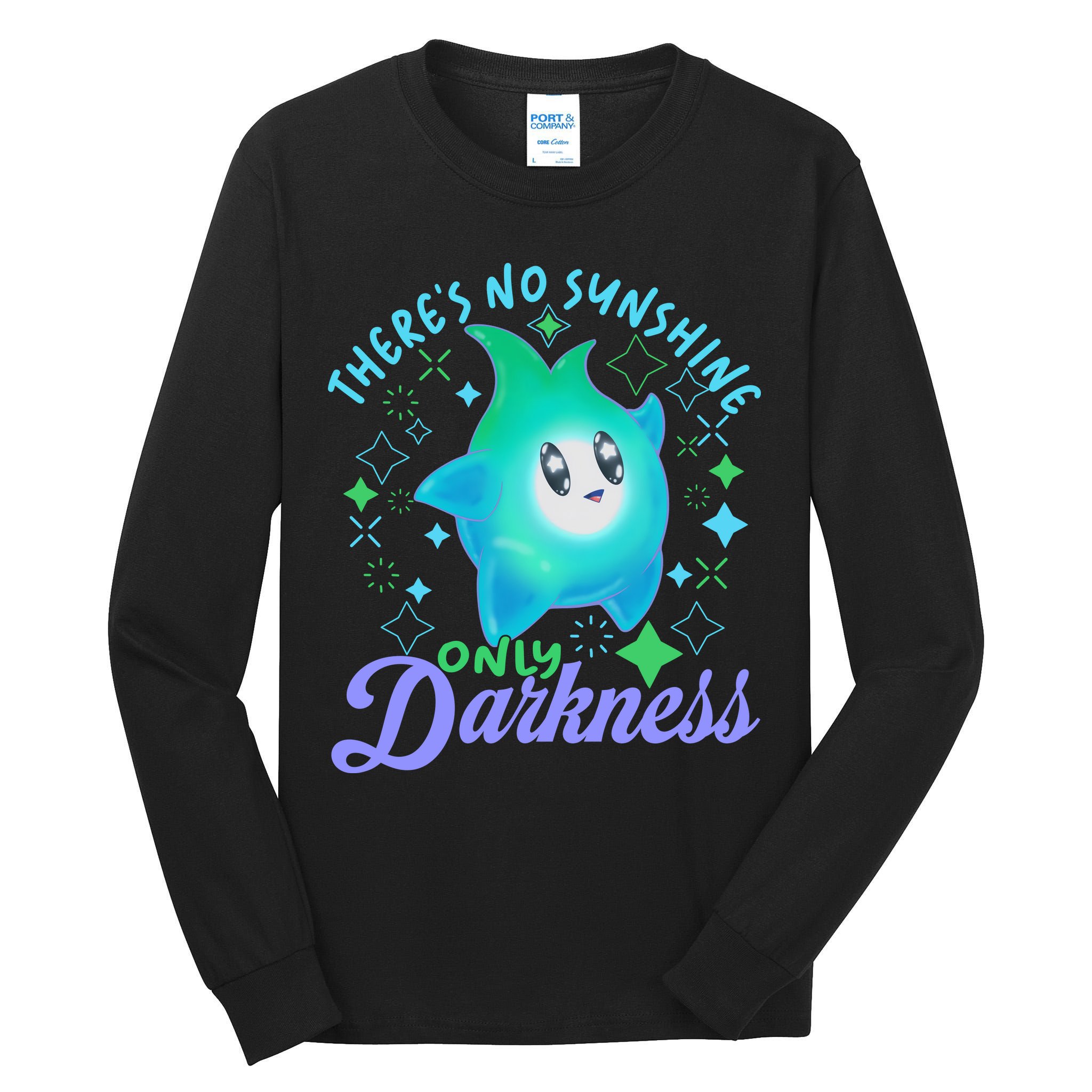 Luma Star Halloween Theres No Sunshine Only Darkness Luna Star Tall Long Sleeve T-Shirt