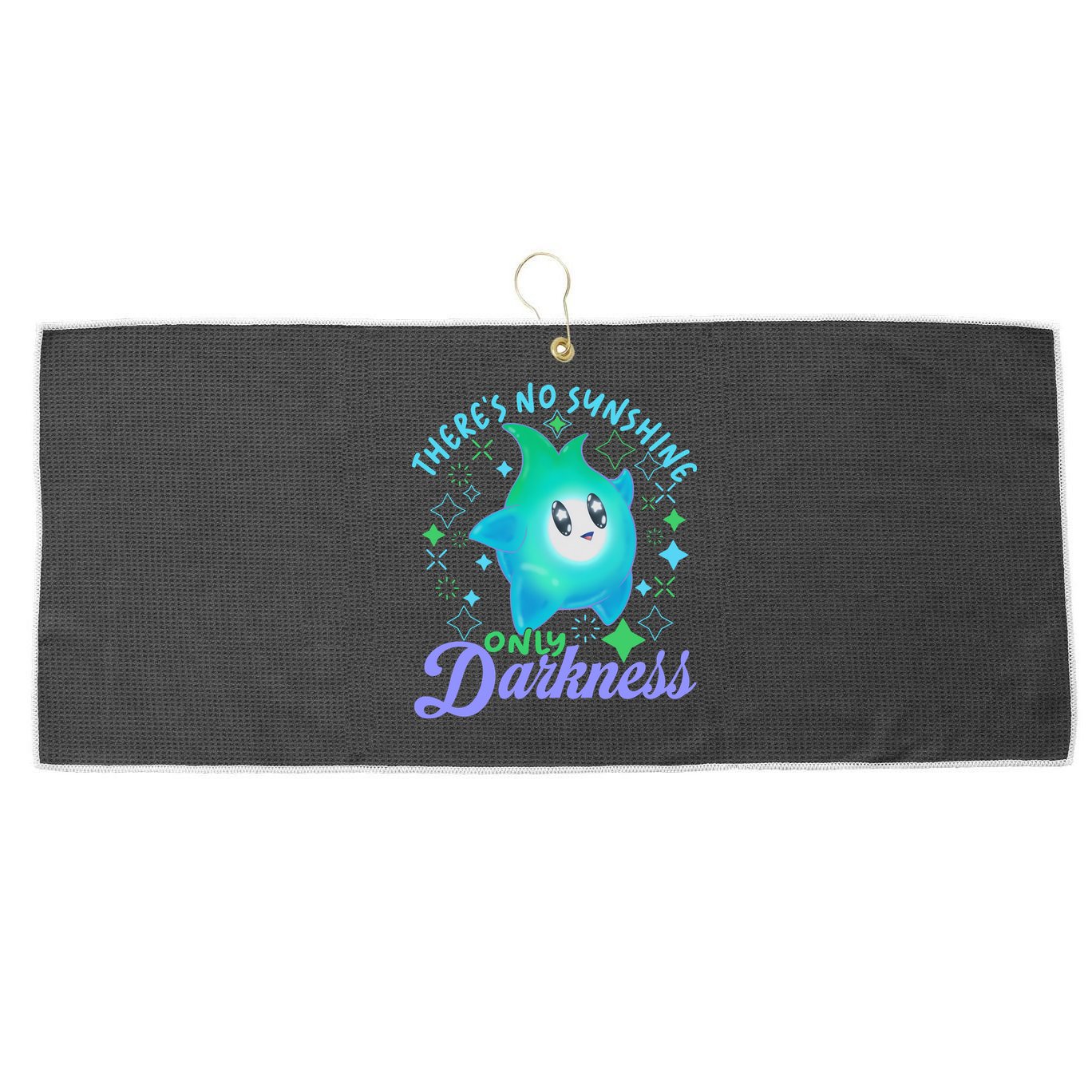 Luma Star Halloween Theres No Sunshine Only Darkness Luna Star Large Microfiber Waffle Golf Towel