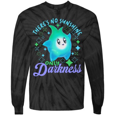 Luma Star Halloween Theres No Sunshine Only Darkness Luna Star Tie-Dye Long Sleeve Shirt