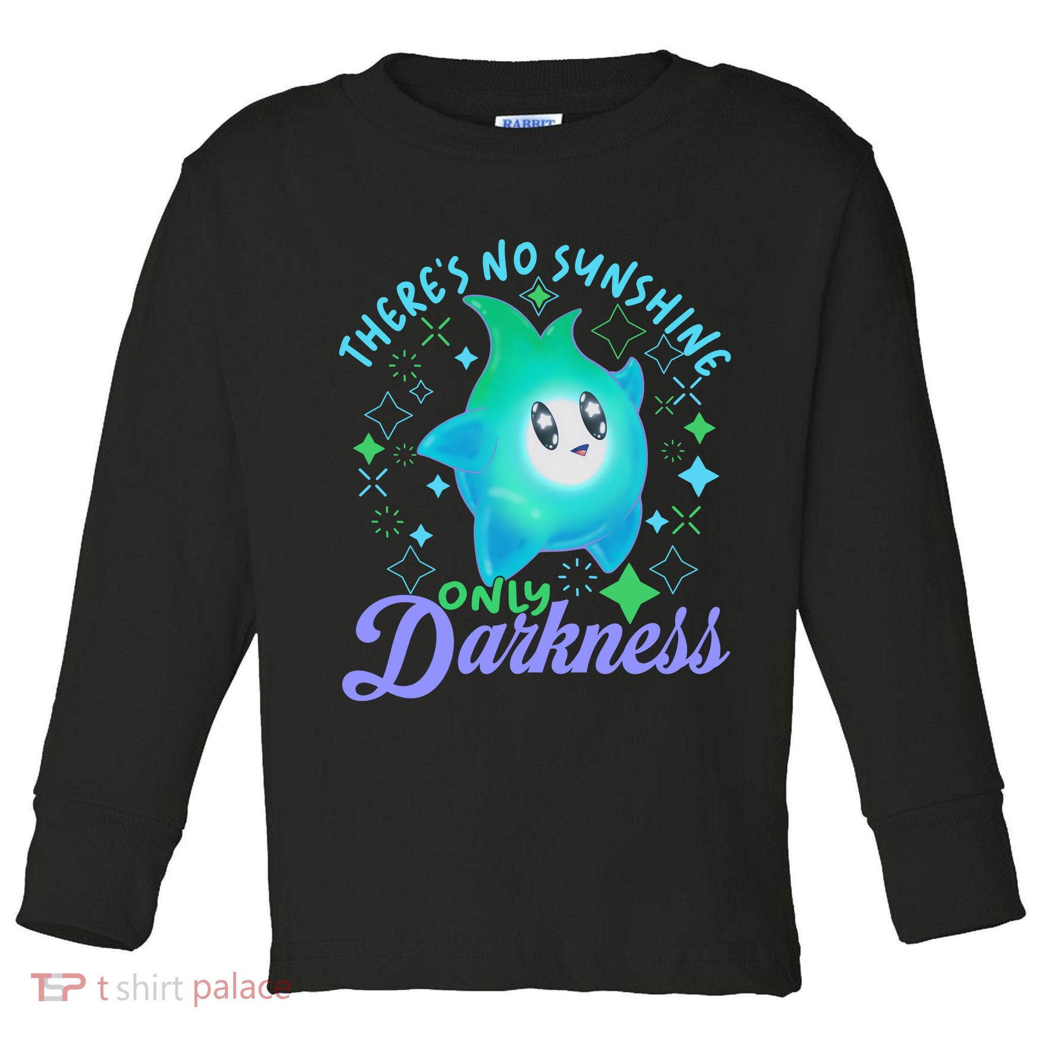 Luma Star Halloween Theres No Sunshine Only Darkness Luna Star Toddler Long Sleeve Shirt