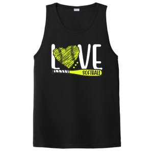 Love Softball Hobby Sport Gift PosiCharge Competitor Tank