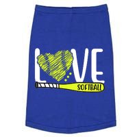 Love Softball Hobby Sport Gift Doggie Tank