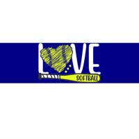 Love Softball Hobby Sport Gift Bumper Sticker