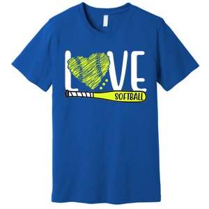 Love Softball Hobby Sport Gift Premium T-Shirt