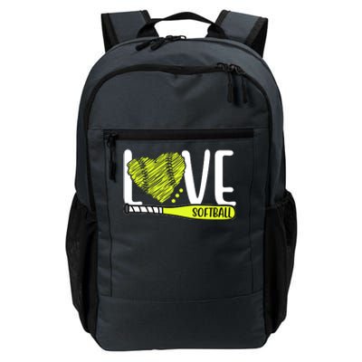 Love Softball Hobby Sport Gift Daily Commute Backpack