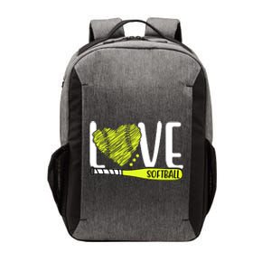 Love Softball Hobby Sport Gift Vector Backpack