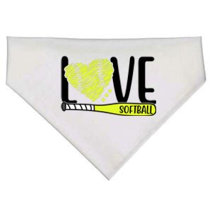 Love Softball Hobby Sport Gift USA-Made Doggie Bandana