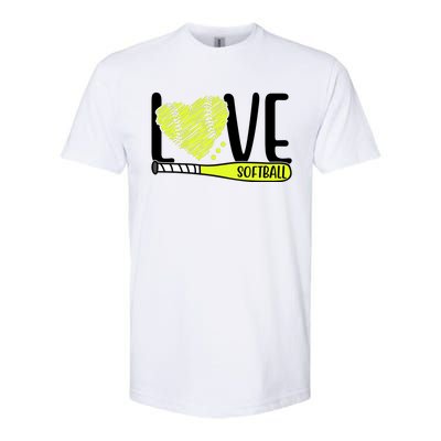 Love Softball Hobby Sport Gift Softstyle® CVC T-Shirt