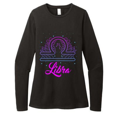 Libra Scale Horoscope Birthday Great Gift Womens CVC Long Sleeve Shirt