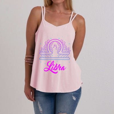 Libra Scale Horoscope Birthday Great Gift Women's Strappy Tank