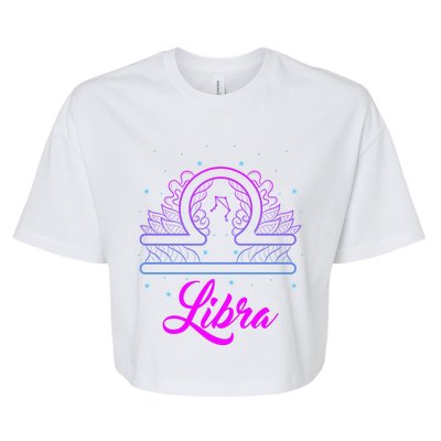 Libra Scale Horoscope Birthday Great Gift Bella+Canvas Jersey Crop Tee