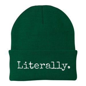 LITERALLY SARCASTIC HUMOR FUNNY Knit Cap Winter Beanie