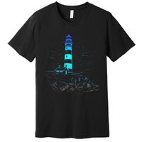 Lighthouse Seaside House Sailing Sea Beach Life Boating Premium T-Shirt