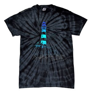 Lighthouse Seaside House Sailing Sea Beach Life Boating Tie-Dye T-Shirt