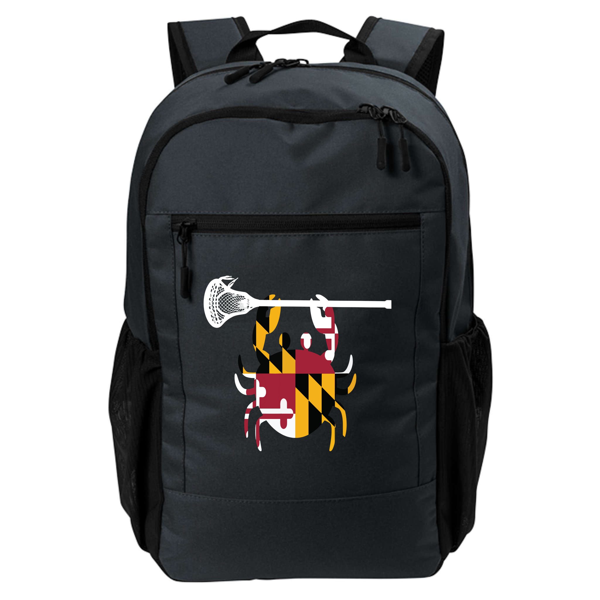 Lacrosse Shirts Helmet Sticks LAX Maryland Flag Gift Backpack