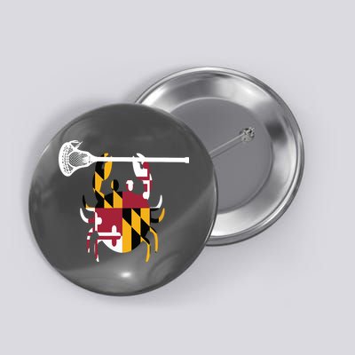 Lacrosse Shirts Helmet Sticks LAX Maryland Flag Gift Button