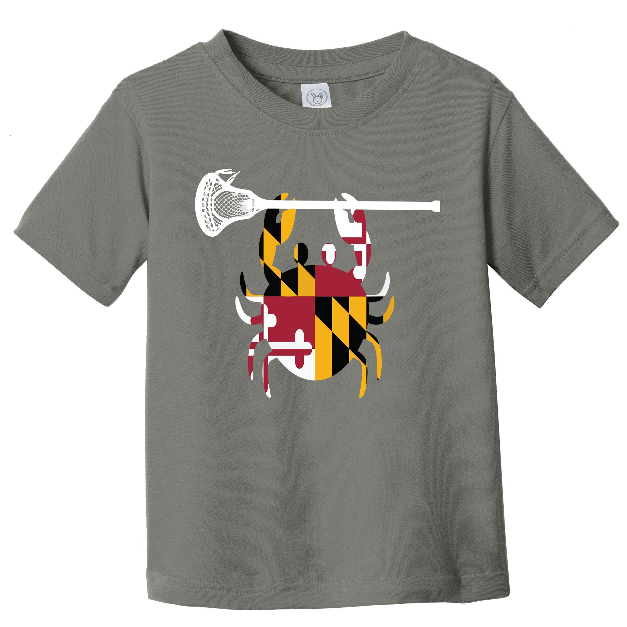 Lacrosse Shirts Helmet Sticks LAX Maryland Flag Gift Toddler T-Shirt