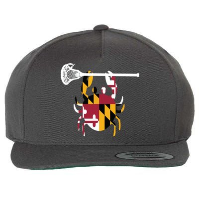 Lacrosse Shirts Helmet Sticks LAX Maryland Flag Gift Wool Snapback Cap