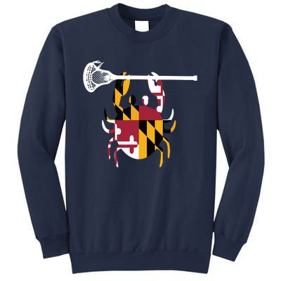 Lacrosse Shirts Helmet Sticks LAX Maryland Flag Gift Sweatshirt