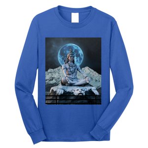 Lord Shiva Hinduism Blue Moon Gift Long Sleeve Shirt