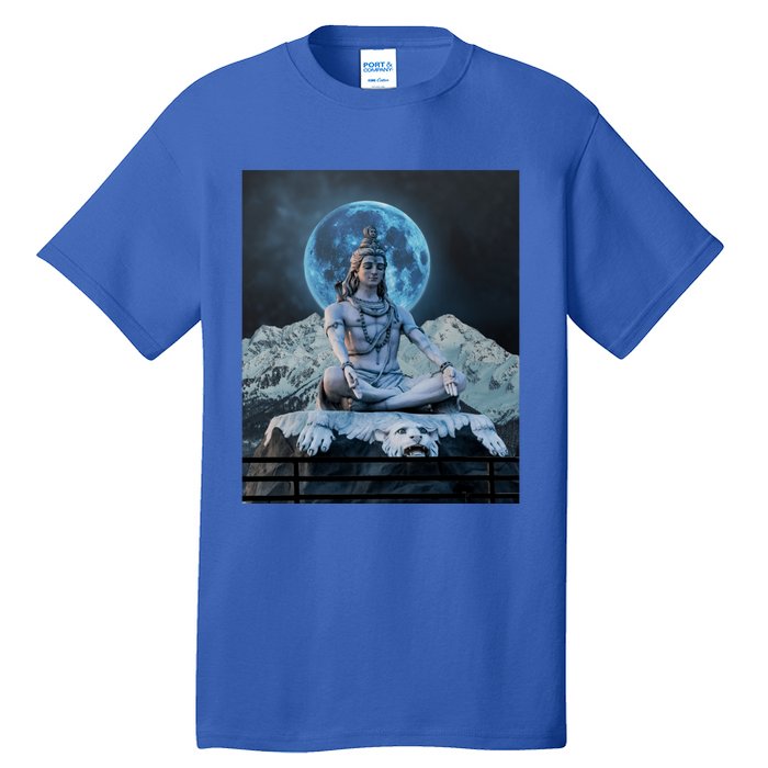 Lord Shiva Hinduism Blue Moon Gift Tall T-Shirt