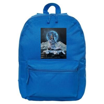Lord Shiva Hinduism Blue Moon Gift 16 in Basic Backpack