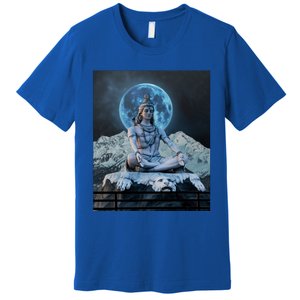 Lord Shiva Hinduism Blue Moon Gift Premium T-Shirt