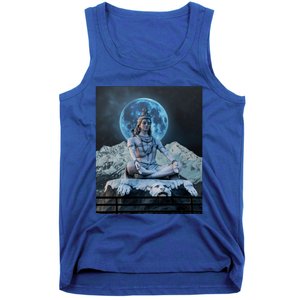 Lord Shiva Hinduism Blue Moon Gift Tank Top