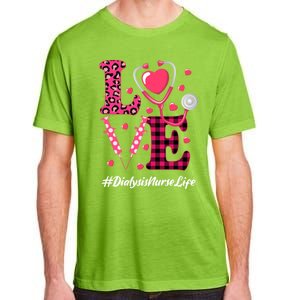 Love Stethoscope Hearts Dialysis Nurse Valentine's Day Gift Adult ChromaSoft Performance T-Shirt