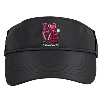 Love Stethoscope Hearts Dialysis Nurse Valentine's Day Gift Adult Drive Performance Visor