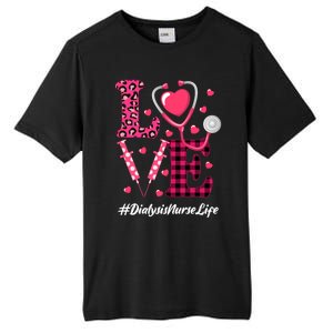 Love Stethoscope Hearts Dialysis Nurse Valentine's Day Gift Tall Fusion ChromaSoft Performance T-Shirt