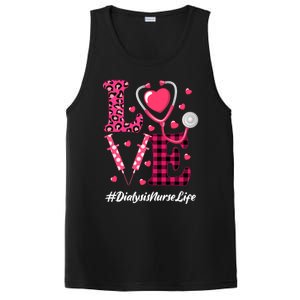 Love Stethoscope Hearts Dialysis Nurse Valentine's Day Gift PosiCharge Competitor Tank