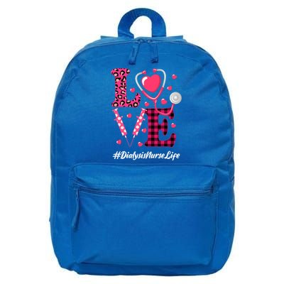 Love Stethoscope Hearts Dialysis Nurse Valentine's Day Gift 16 in Basic Backpack