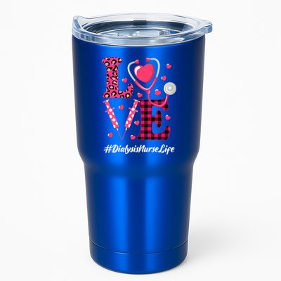 Love Stethoscope Hearts Dialysis Nurse Valentine's Day Gift Tumbler