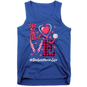 Love Stethoscope Hearts Dialysis Nurse Valentine's Day Gift Tank Top