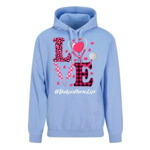 Love Stethoscope Hearts Dialysis Nurse Valentine's Day Gift Unisex Surf Hoodie