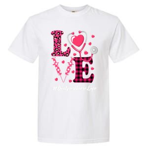 Love Stethoscope Hearts Dialysis Nurse Valentine's Day Gift Garment-Dyed Heavyweight T-Shirt