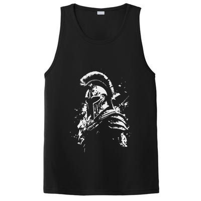 Leonidas Spartan Helmet Gym Sparta Workout Greek Warrior PosiCharge Competitor Tank