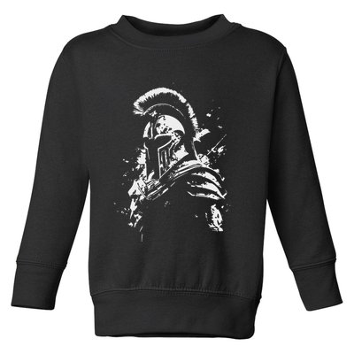 Leonidas Spartan Helmet Gym Sparta Workout Greek Warrior Toddler Sweatshirt