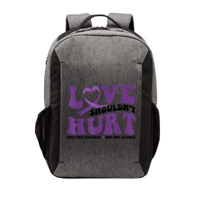 Love ShouldnT Hurt Stop The Violence End The Silence Vector Backpack