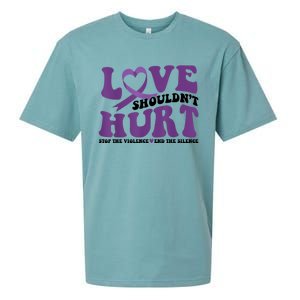 Love ShouldnT Hurt Stop The Violence End The Silence Sueded Cloud Jersey T-Shirt