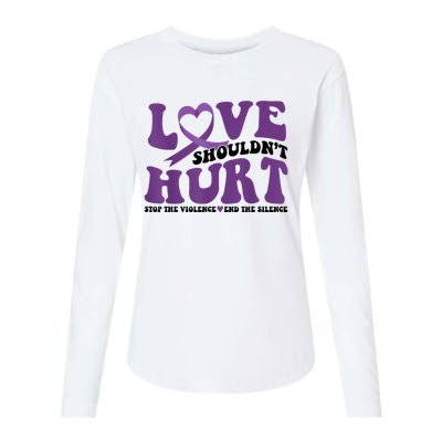 Love ShouldnT Hurt Stop The Violence End The Silence Womens Cotton Relaxed Long Sleeve T-Shirt