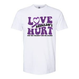 Love ShouldnT Hurt Stop The Violence End The Silence Softstyle CVC T-Shirt