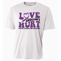 Love ShouldnT Hurt Stop The Violence End The Silence Cooling Performance Crew T-Shirt