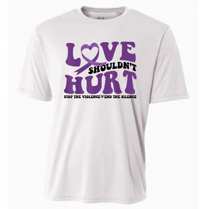 Love ShouldnT Hurt Stop The Violence End The Silence Cooling Performance Crew T-Shirt